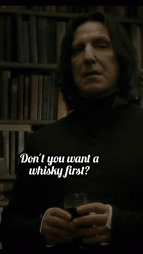 Severus Snape Whisky GIF