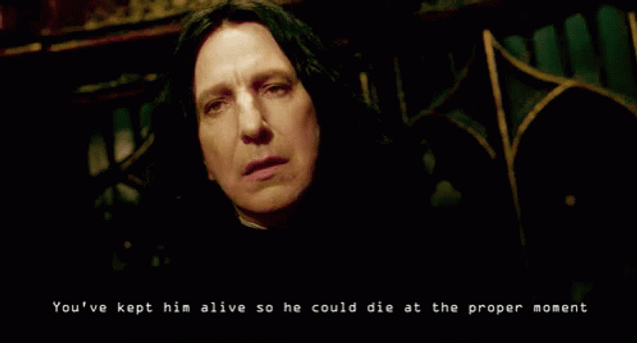Severus Snape You Kept Him Alive GIF