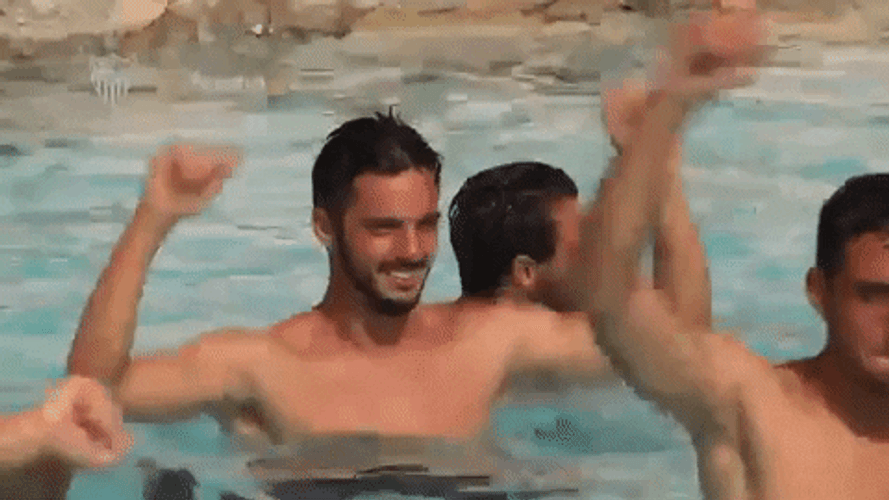 Sevilla Fc Pool Training GIF