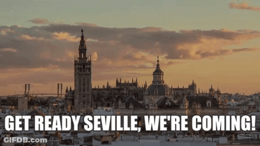 Seville Spain Sunset Night GIF