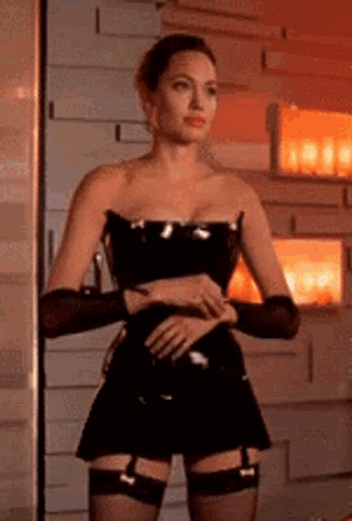 Sexy Angelina Jolie Dress GIF