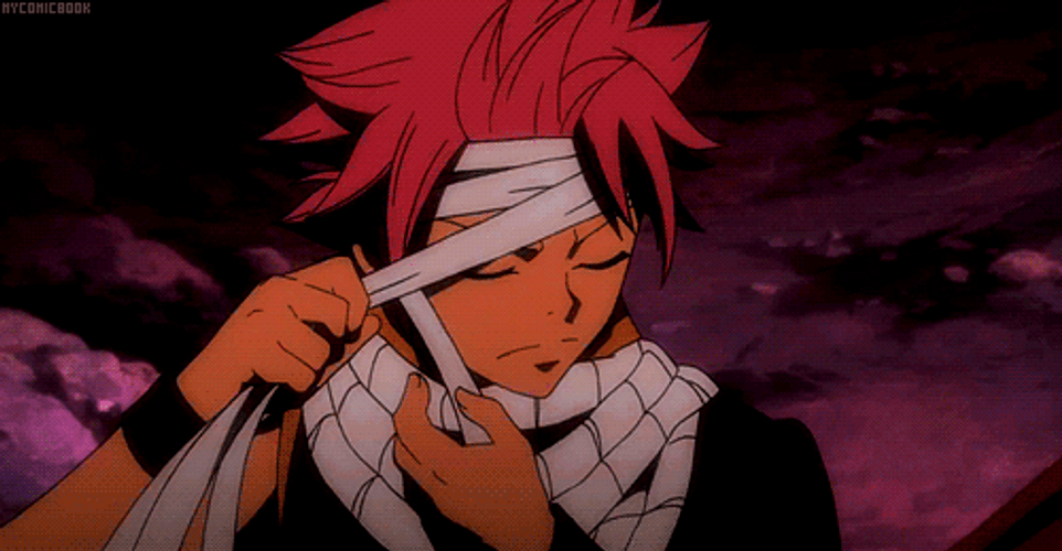 Sexy Anime Bandage Natsu Dragneel GIF
