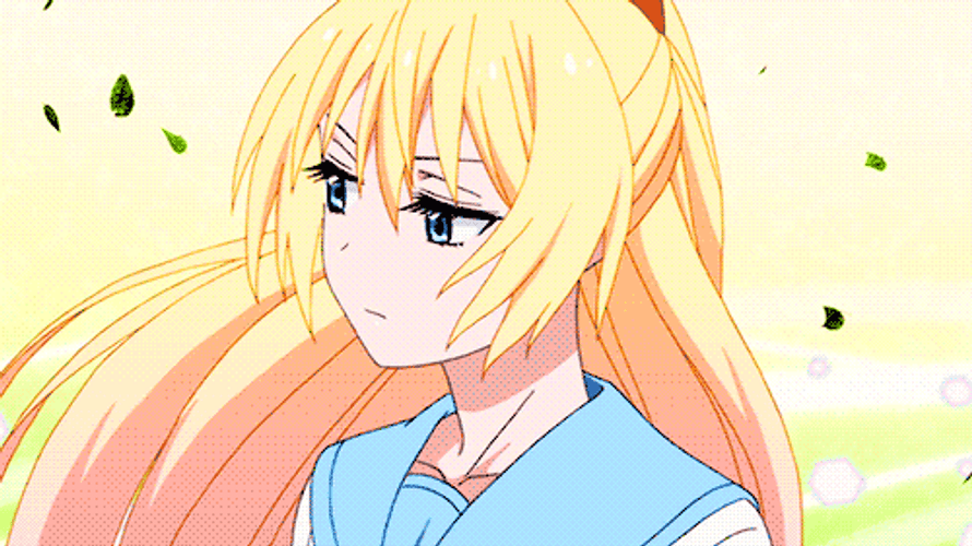 Sexy Anime Chitoge Kirisaki Wind Blowing GIF