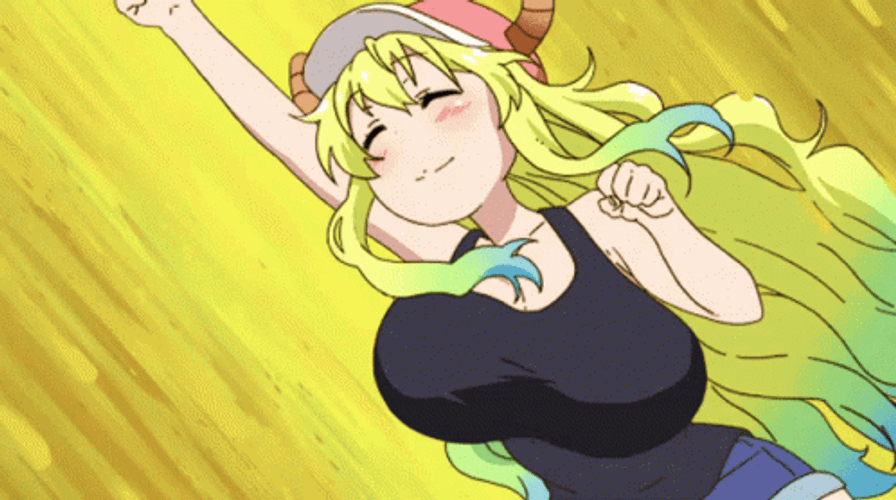 Sexy Anime Happy Hyper Lukoa GIF