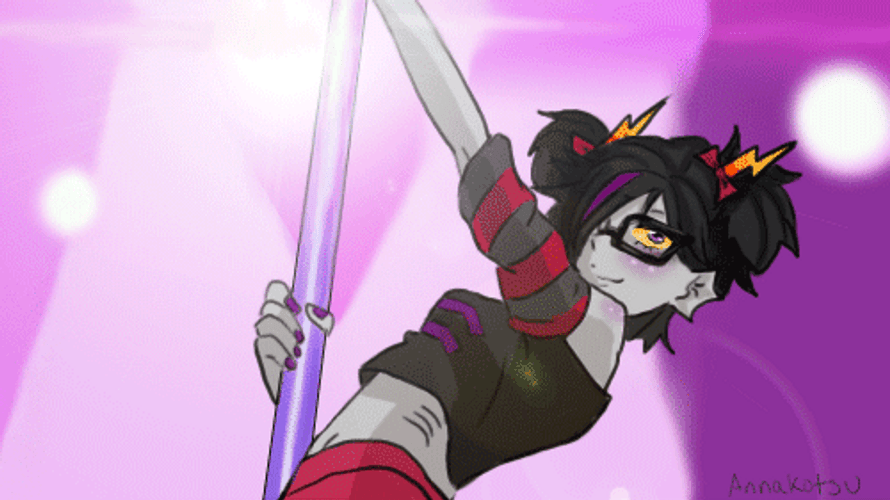 Sexy Anime Pole Dancing Eridan Ampora GIF