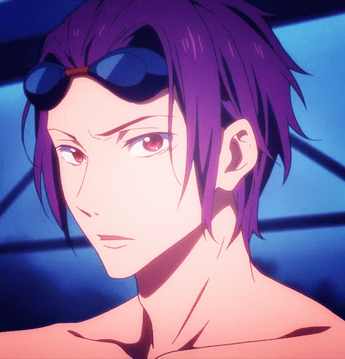 Sexy Anime Rin Matsuoka Goggles GIF