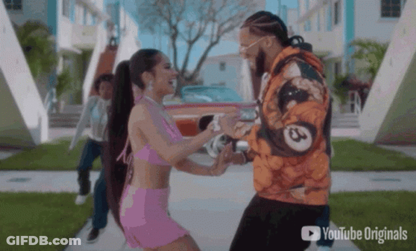 Sexy Becky G Dancing Cha-Cha Energetic GIF