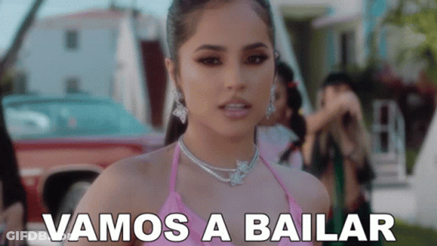Sexy Becky G Dancing Pink Dress GIF