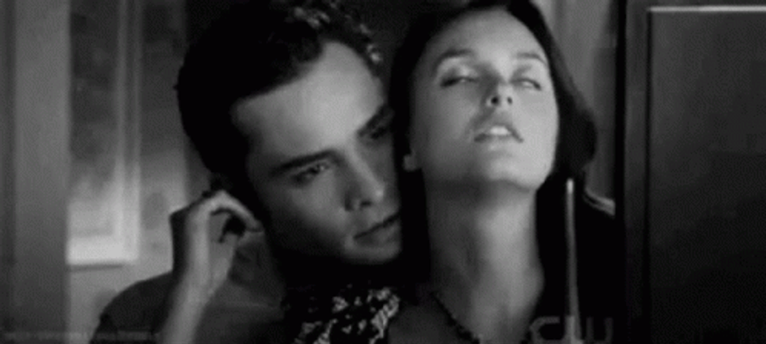 Sexy Couple Blair And Chuck Make Out GIF