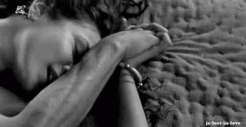 Sexy Couple Kissing Hands GIF