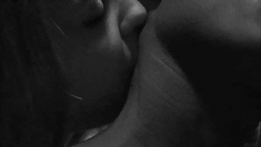 Sexy Couple Smooth Neck Kisses GIF