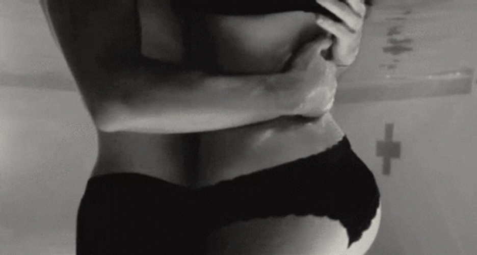 Sexy Couple Underwater Hug GIF