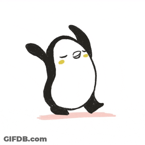 Sexy Cute Penguin Dancing Cartoon GIF
