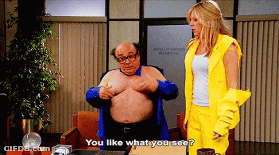 Sexy Danny Devito Stripping GIF