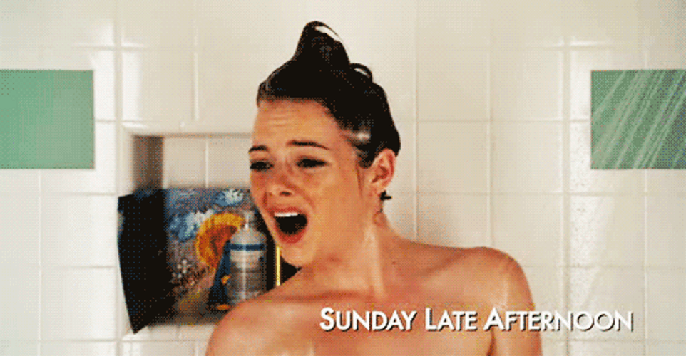 Sexy Funny Girl In The Shower GIF