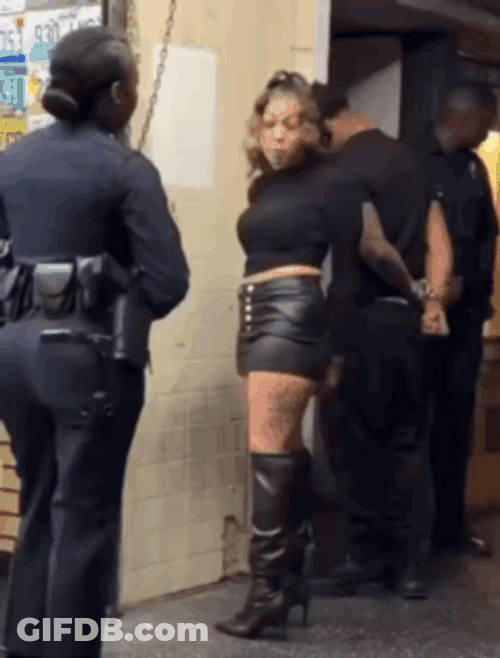Sexy Girl Arrested GIF