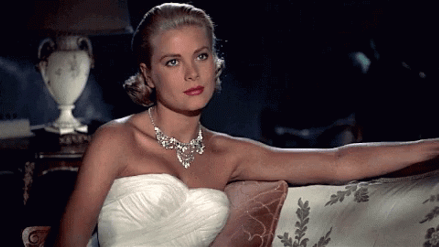 Sexy Grace Kelly Flirty Look GIF
