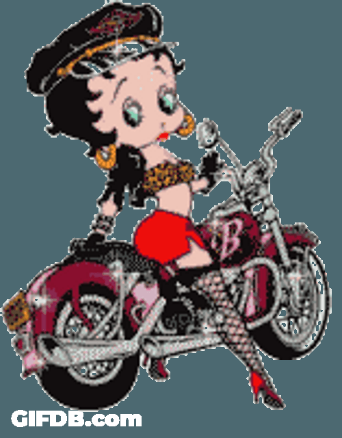 Sexy Hog Rider Betty Boop GIF