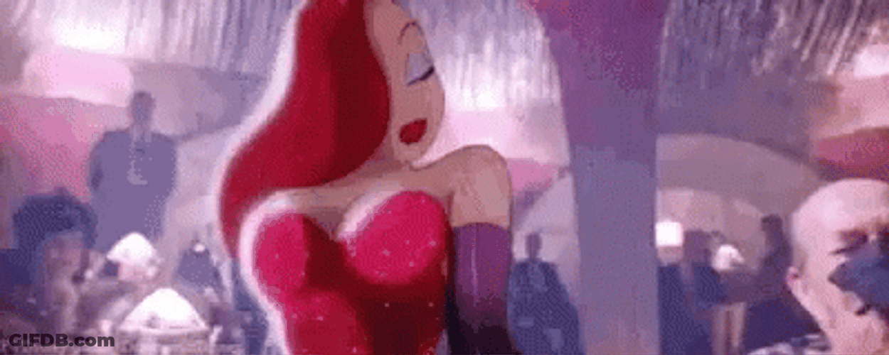 Sexy Jessica Rabbit Stage Performance GIF