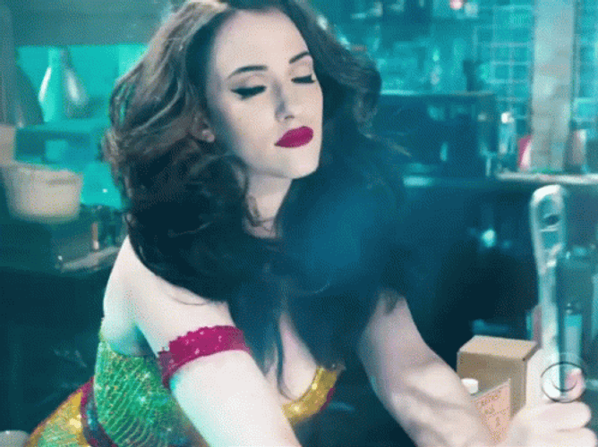 Sexy Kat Dennings Stirring Cooking GIF