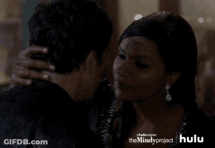Sexy Kissing Mindy Kaling GIF