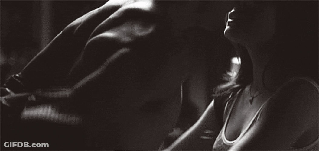 Sexy Kissing While Stripping GIF