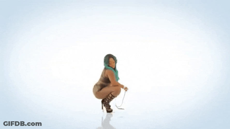 Sexy Lady Dancing Alone Dancehall GIF