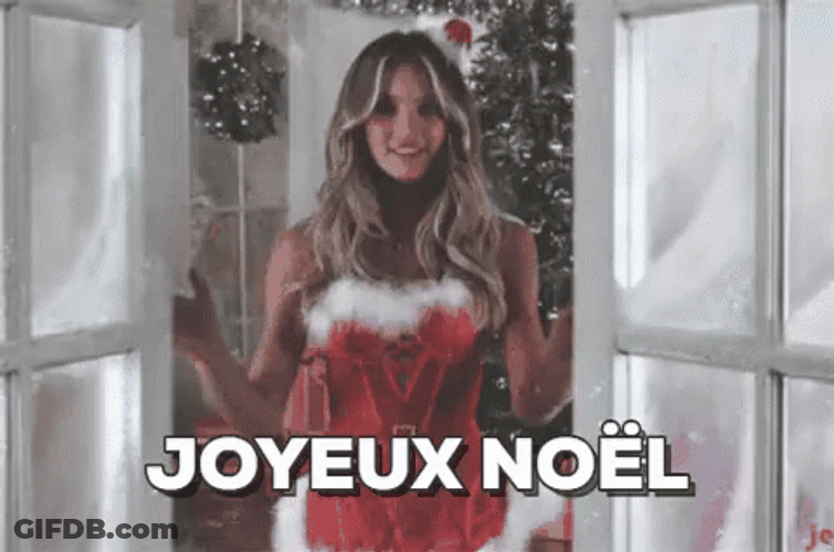 Sexy Lady Joyeux Noel GIF