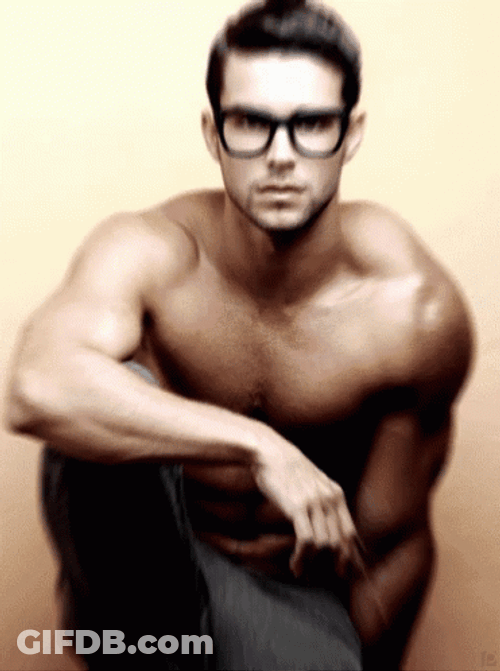 Sexy Male Model Posing GIF