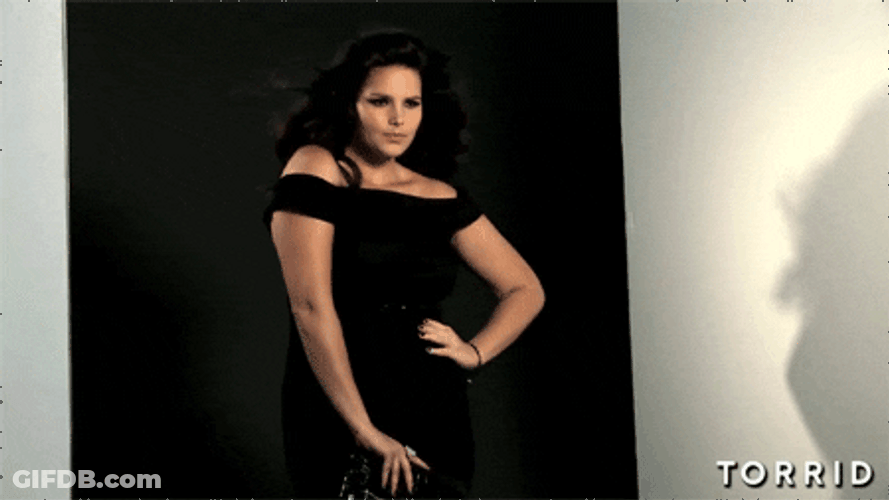 Sexy Model Poses For Camera GIF