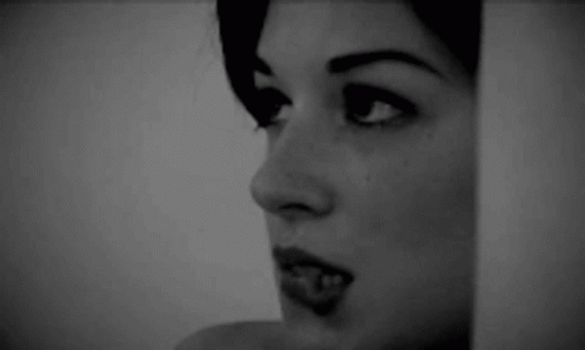 Sexy Pornographic Actress Stoya Lip Bite GIF