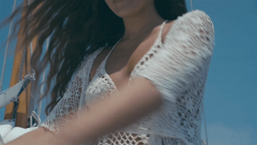 Sexy Woman Sailing Ship GIF
