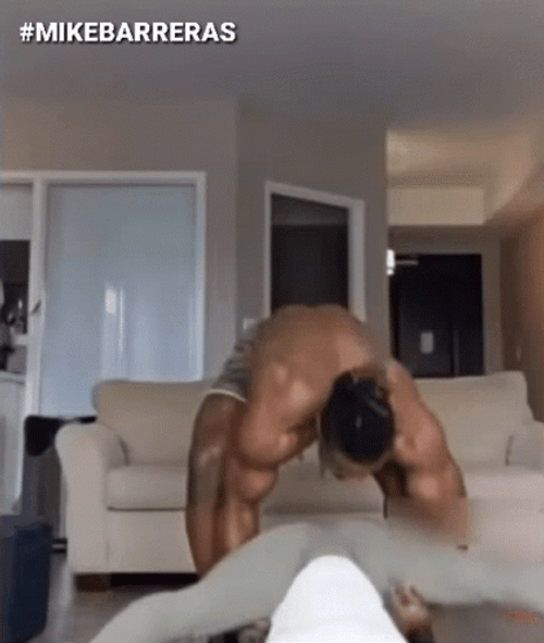 Sexy Workout Couple Split Pull Ups GIF