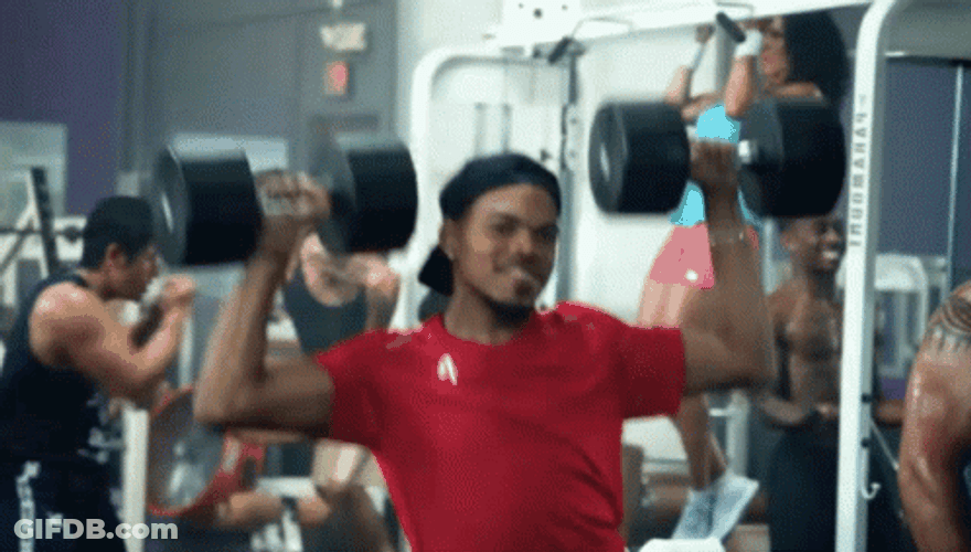 Sexy Workout Gym Chance The Rapper GIF