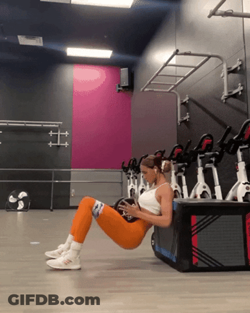 Sexy Workout Gym Hip Thrust Exercise GIF