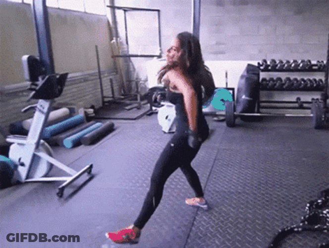 Sexy Workout Kick Boxing Gym Fitness GIF