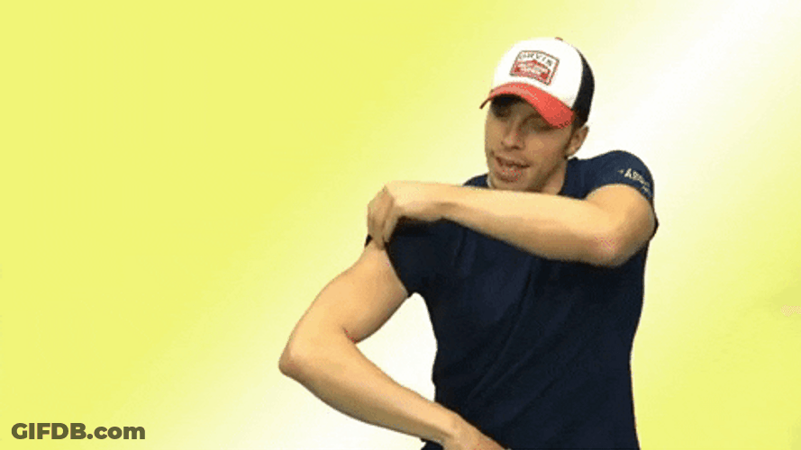 Sexy Workout Muscle Flex Roll Sleeves GIF