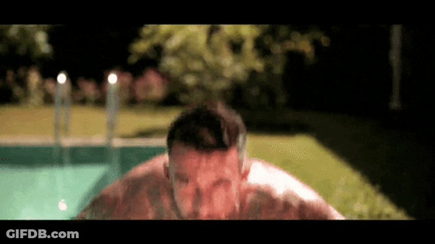 Sexy Workout Push Up Wink Hunk GIF