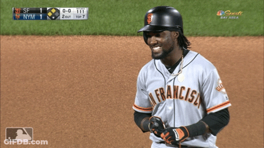Sf Giants Alen Hanson Pointing GIF