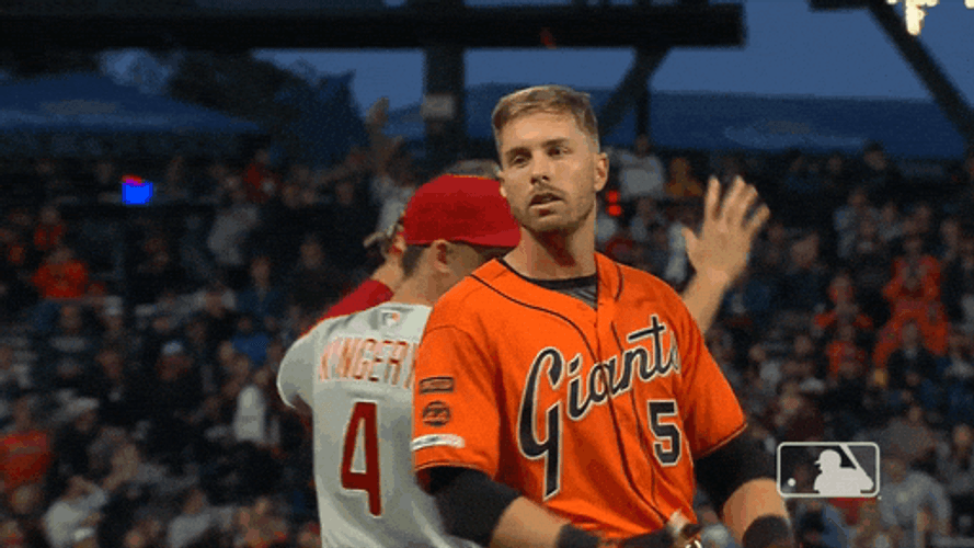 Sf Giants Austin Slater Time Out Hand Sign GIF