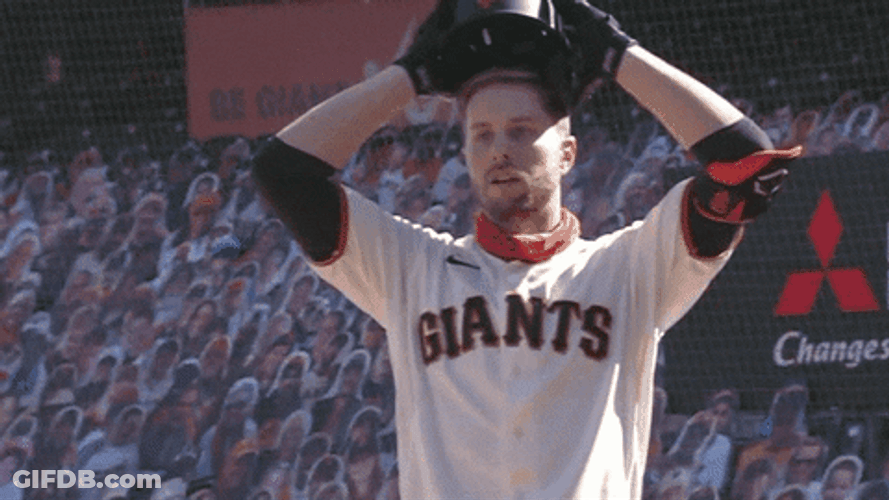 Sf Giants Evan Longoria Removing Baseball Cap GIF