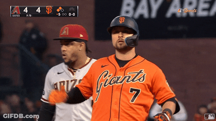 Sf Giants JD Davis Flying Kiss GIF