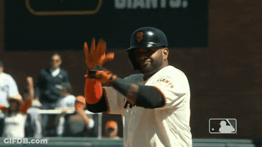 Sf Giants Pablo Sandoval Clapping GIF