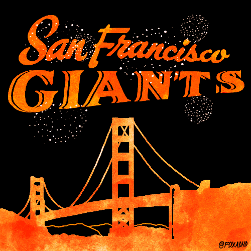Sf Giants San Francisco Bridge With Fireworks GIF