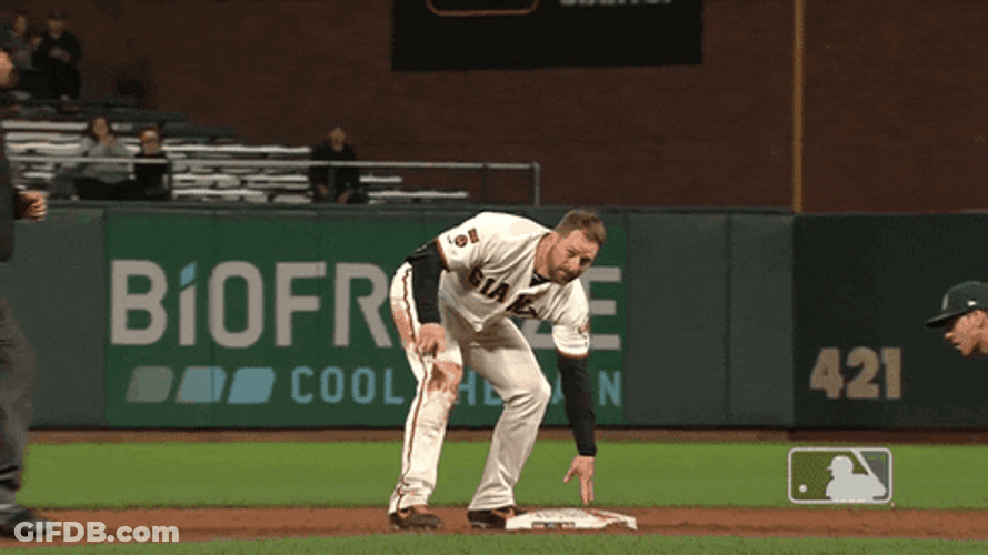 Sf Giants Stephen Vogt Time Out Hand Sign GIF