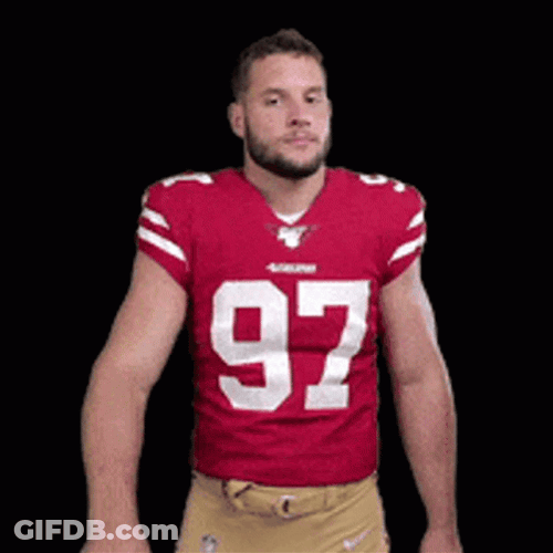 Sf Niners Nick Bosa Says No GIF