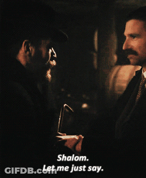 Shabbat Shalom Tom Hardy Talking GIF