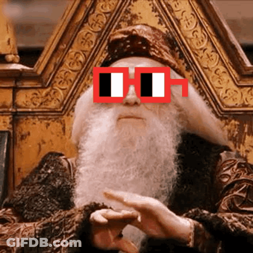 Shades On Professor Dumbledore GIF