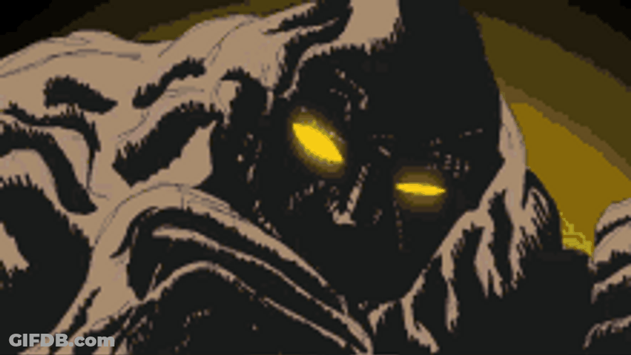Shadow Monster With Big Brain Animation GIF