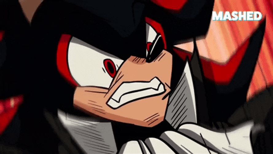 Shadow The Hedgehog Anime Angry GIF